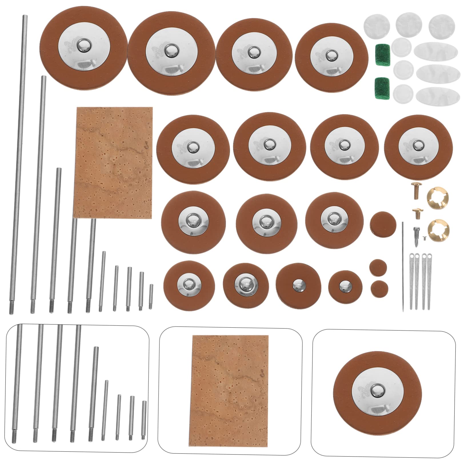 Mikinona Kit di Riparazione per Sax Alto Cuscinetti in Plastico e Metallo, Set Facile da Usare per Musicisti e Appassionati di Sax