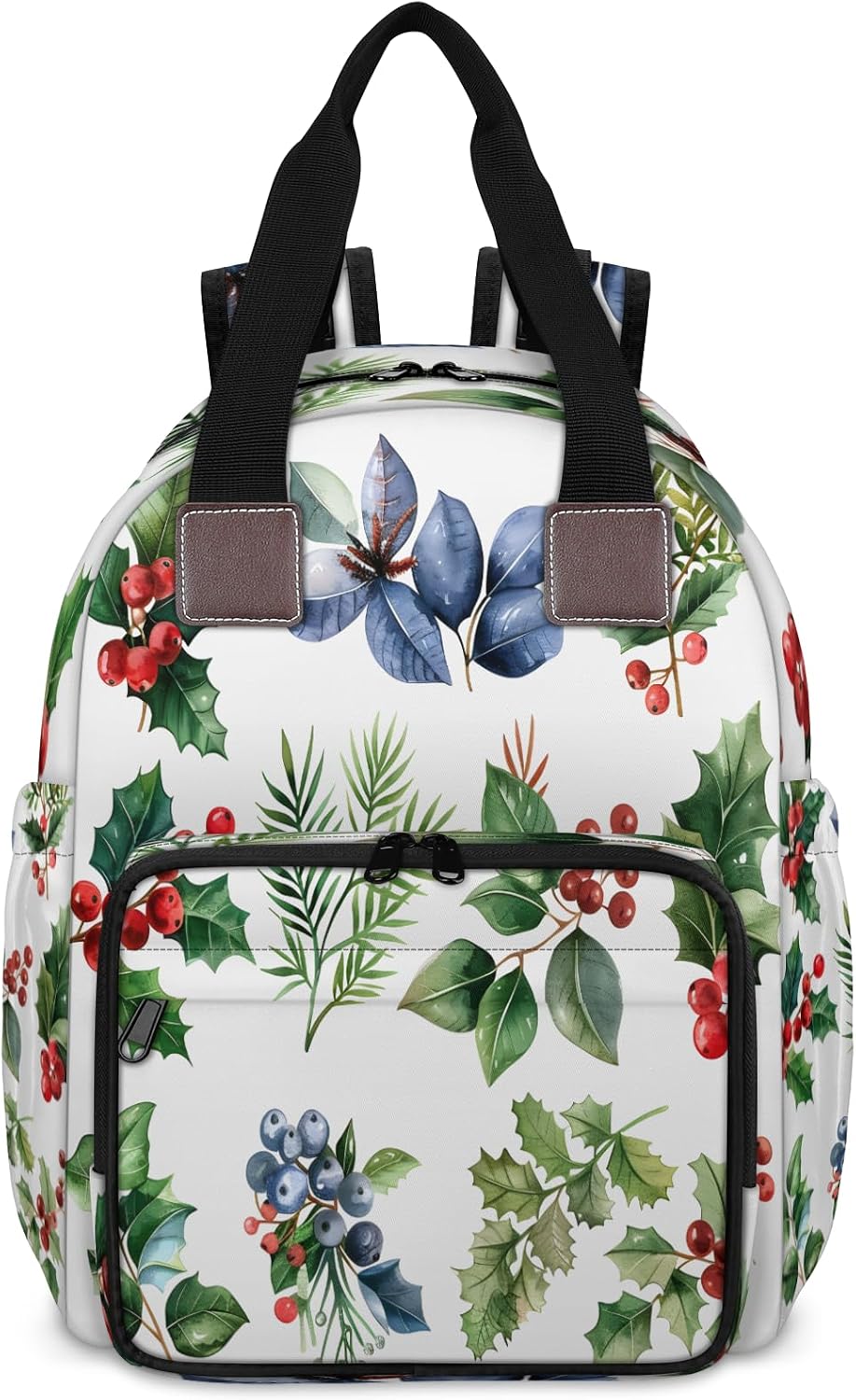 Tropical Pineapple Diaper Bag Backpack for Women Waterproof Multi Function Travel Diaper Backpacks with USB Charging Port Anti Theft Bag, Hawaiian Pineapple