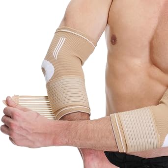 NeoTech Care Elbow Support Brace Beige, Size S, 1 Pair