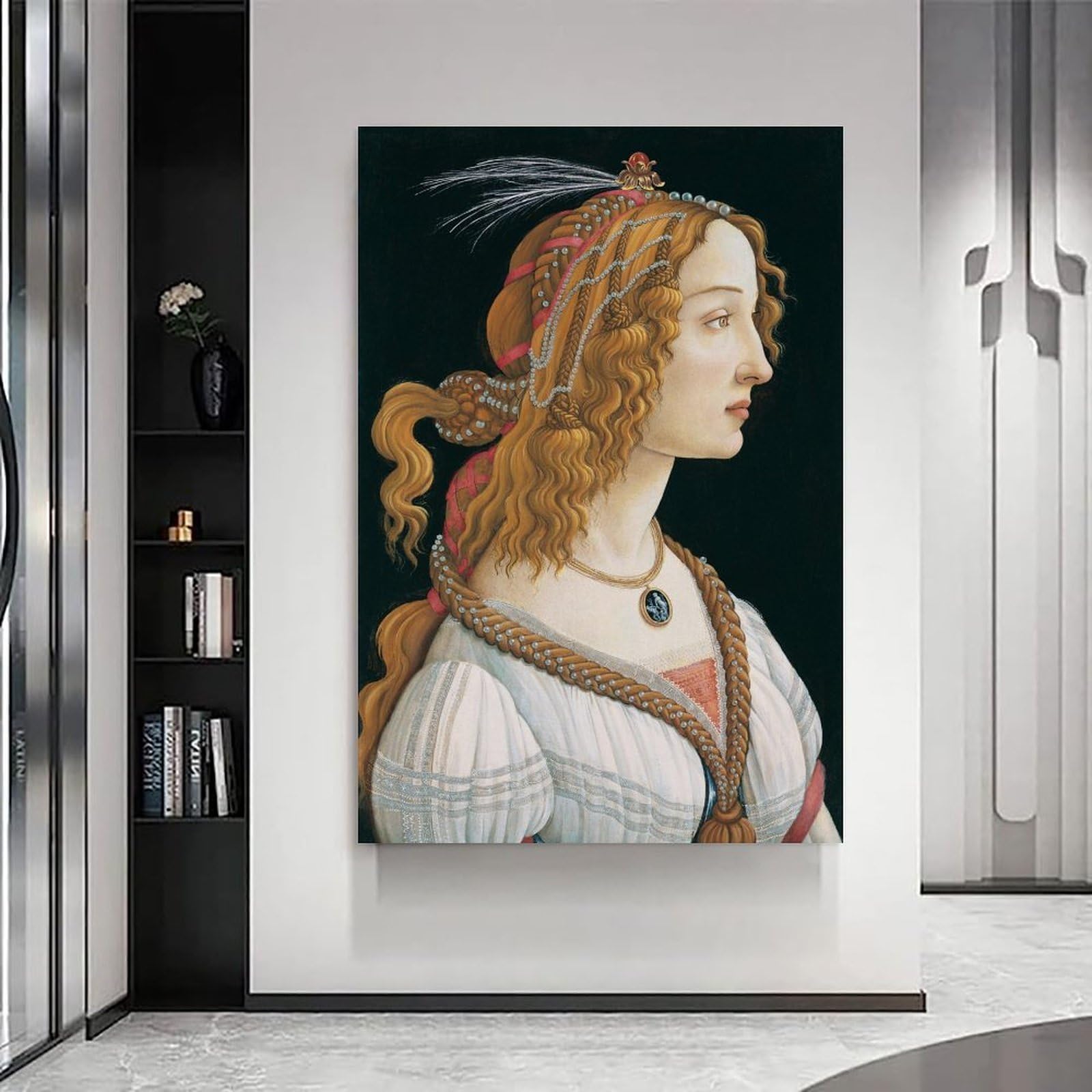 Generisch Sandro Botticelli's Retrait of A Woman Poster Canvas Poster Impresión artística 20 x 30 pulgadas