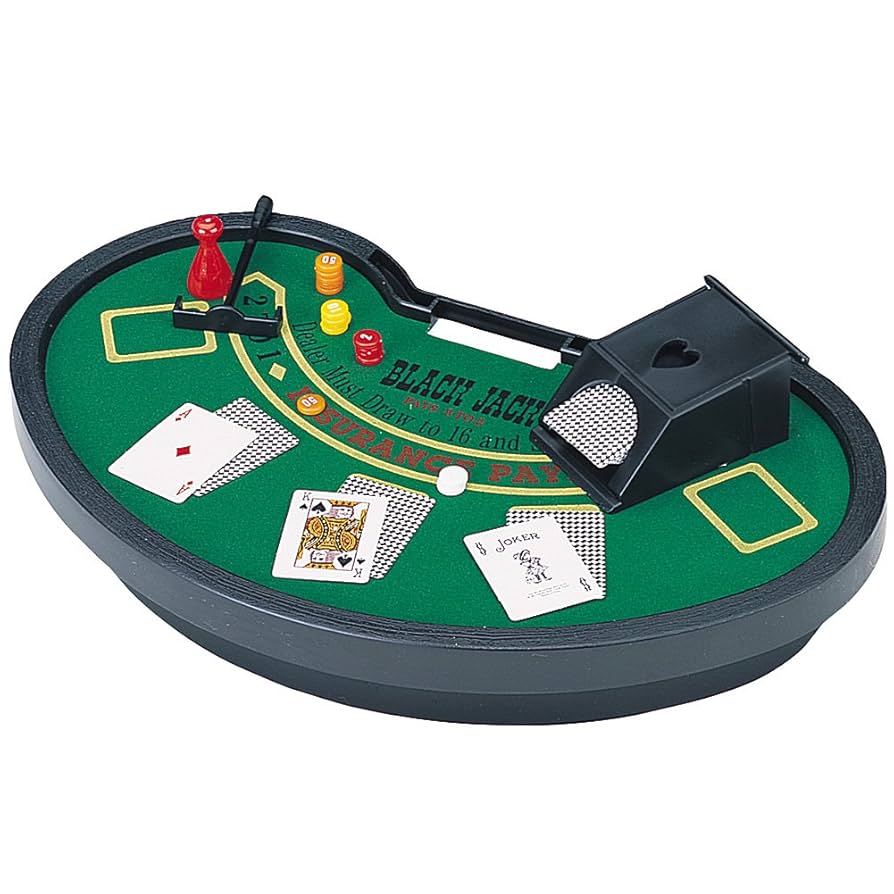 コレクション Real black jack table Amazon.com: Mini Blackjack Table with Cards, Chips, Sweeper