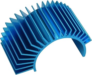 (4'lü Paket) Alüminyum Elektrikli Motor Soğutucu Palet Soğutma RC 540 550 Boyut Fırçalı Fırçasız RC Araba Aksesuarları (Mavi)