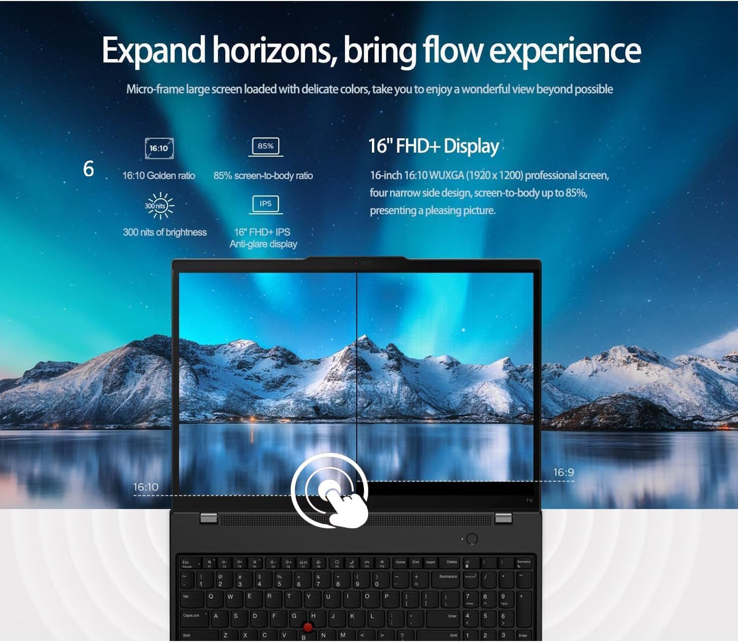 Lenovo ThinkPad T16 Gen 3 Touchscreen Business Laptop, Intel Core Ultra 7 165U AI PC, 32GB DDR5 RAM, 1TB SSD, 16" WUXGA (1920 x 1200), Win 11 Pro, Thunderbolt 4, Premium Performance Workstation
