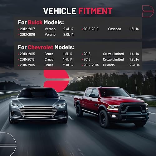 Vista 2 de BDFHYK Depósito de expansión de refrigerante del motor compatible con Buick Cascada Verano Chevrolet Chevy Orlando Cruze Limited Reemplazar 603-383