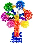 600 Rainbow Building Discs | Educational Brain Building Toy | Interlocking Plastic Construction Connect Set | Promotes Fine Motor Skills Development - Therapy Tools