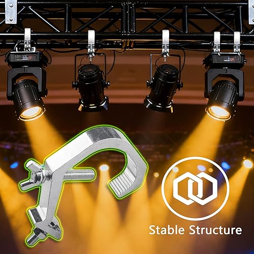 Miniatura 7 de Abrazadera C abrazaderas O abrazaderas gancho cuerda de seguridad dispositivo para colgar cuerda, utilizado para mover el haz de cabeza, luz LED par