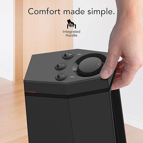 Miniatura 5 de Vornado Rise 20H - Calentador de torre para toda la habitación para el hogar, 3 ajustes de calor, seguridad avanzada, calefacción específica, 20