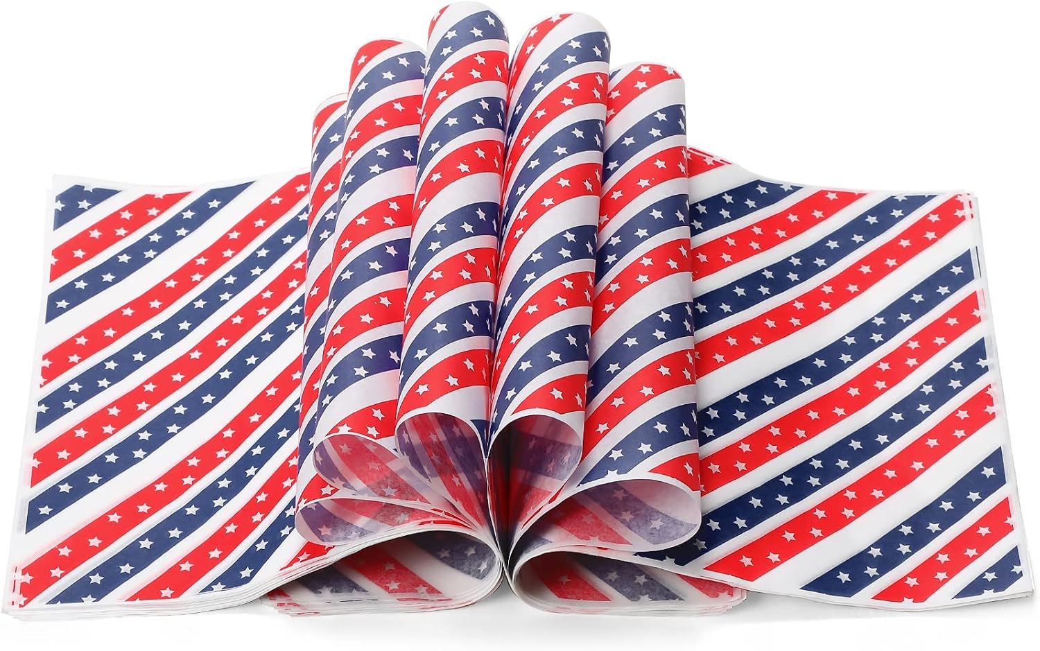 Comprar Qeeenar 150 Pcs Independence Day Wax Paper Sheets for Food ...