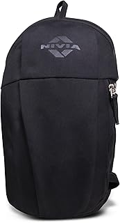 Nivia Pulse Junior 2.0 Backpack For Men & Women, Water-Resistant Sports Backpack, Lightweight, Durable 600D Polyester, Double-Zip Main Compartment & Secure Front Pocket, Capacity-10 Litres