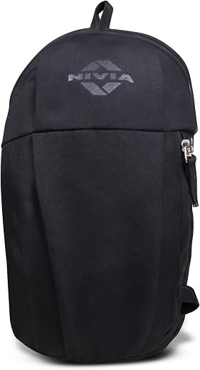 Nivia Pulse Junior 2.0 Backpack For Men &amp; Women, Water-Resistant Sports Backpack, Lightweight, Durable 600D Polyester, Dou...