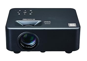 RCA Roku Smart Home Theater Projector - Stream Netflix, Prime Video, Hulu, Disney+, Apple TV+ and More - Portable Projector Compatible with TV, PC, HDMI, USB, VGA - Living Room/Backyard Projector