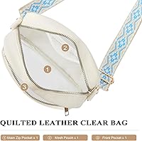 Vista 100 de KETIEE Bolso cruzado transparente, aprobado para estadios, para conciertos, eventos deportivos, festivales