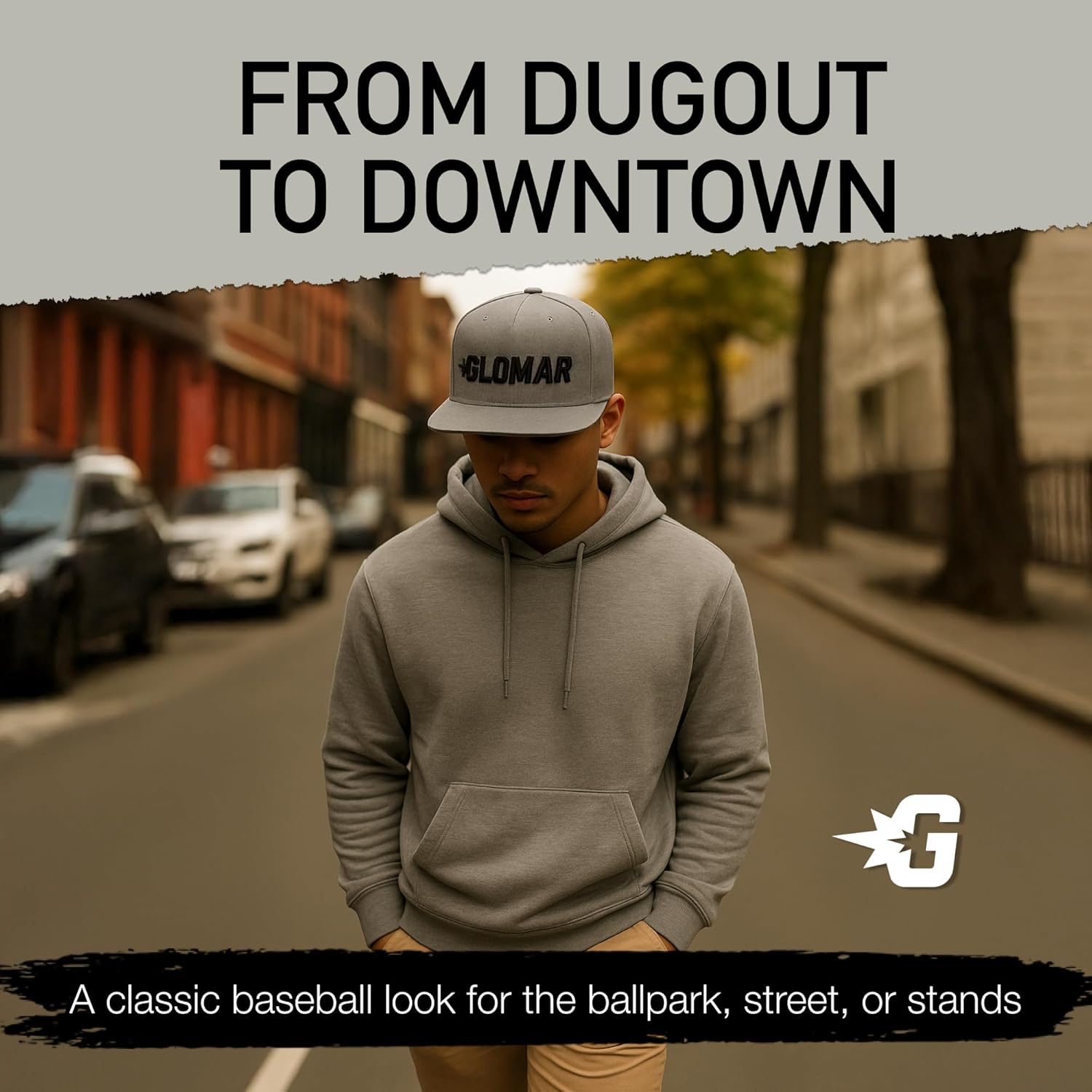 Glomar Baseball Cap | Classic Hat with Adjustable Back | One Size Fits All