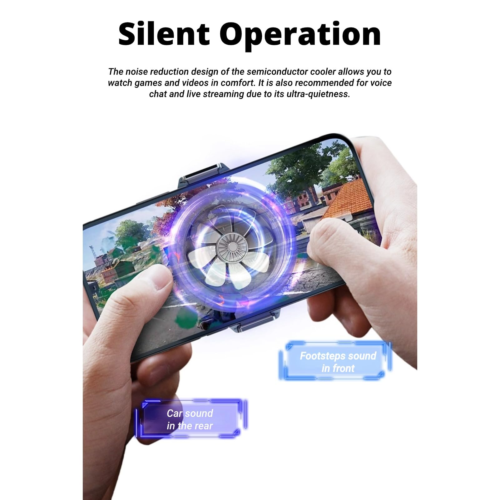 Raffreddatore per Cellulare RGB, Radiatore per Cellulare a Semiconduttore Silenzioso Portatile Leggero Magnetico Ventola di Raffreddamento per Telefono Cellulare Dissipatore di