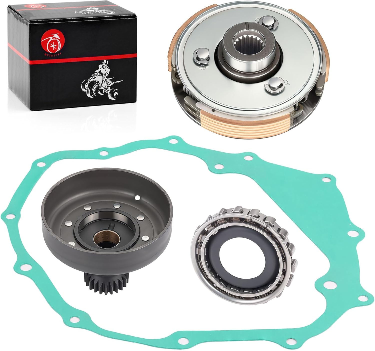 Wet Clutch Carrier & Drum Housing Kit for Honda Recon 250 TRX250TE TM TRX250EX TRX250X 1997-2023 22500-HM8-A40 22400-HM8-A41