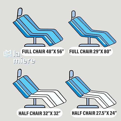 Miniatura 4 de LA MIERE 125 piezas, fundas para sillas completas de 29 x 80 pulgadas, fundas para sillas dentalestatuajes, fundas desechables para sillas, fundas