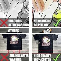 Vista 4 de SNELOS Sneaker Matching Graphic T Shirt for Men Breathable Cotton Streetwear Tee Casual