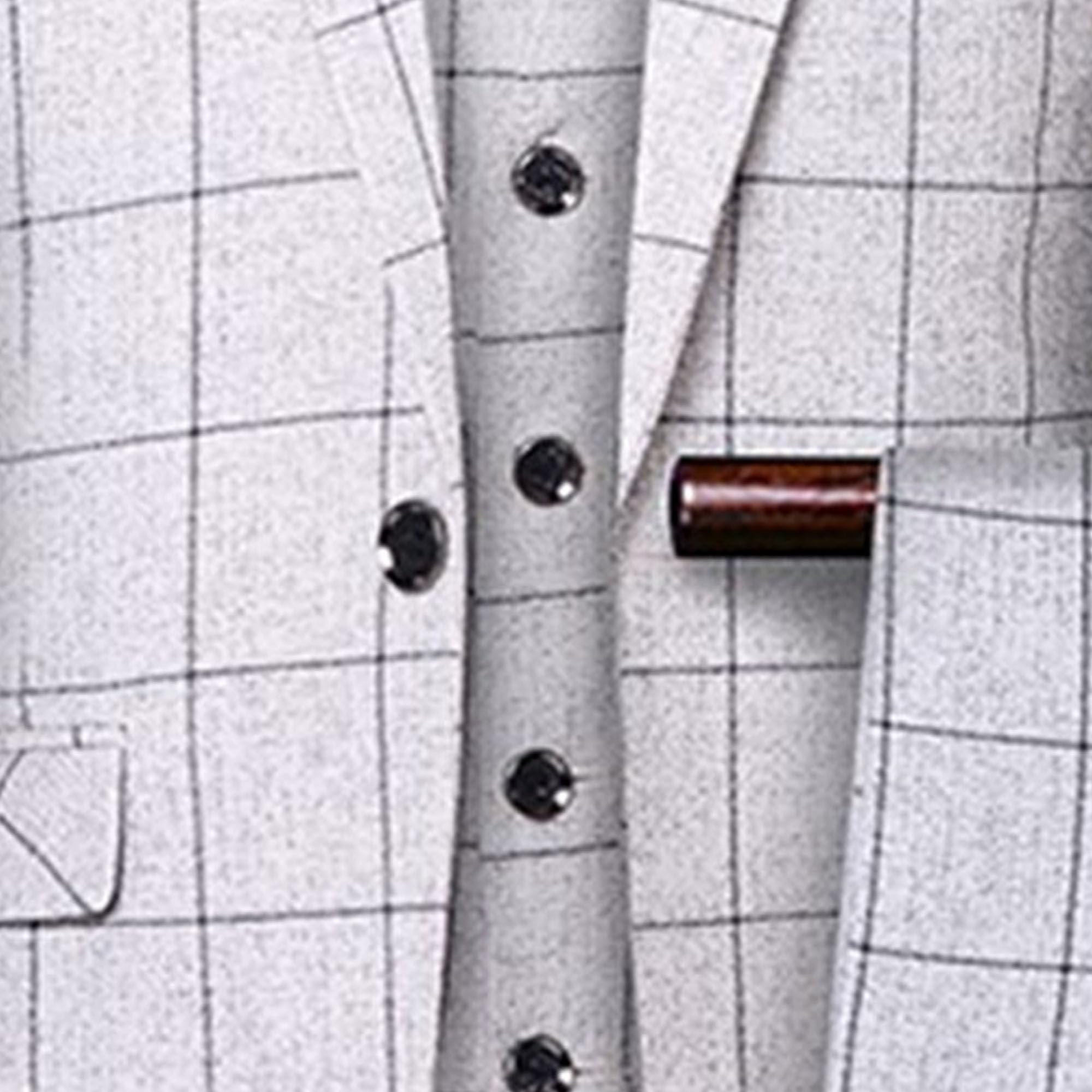 Abiti 3 Pezzi Slim Fit A Righe per Uomini Blazer Lavoro con Risvolto dentellato Giacche Da Sposa Di Moda