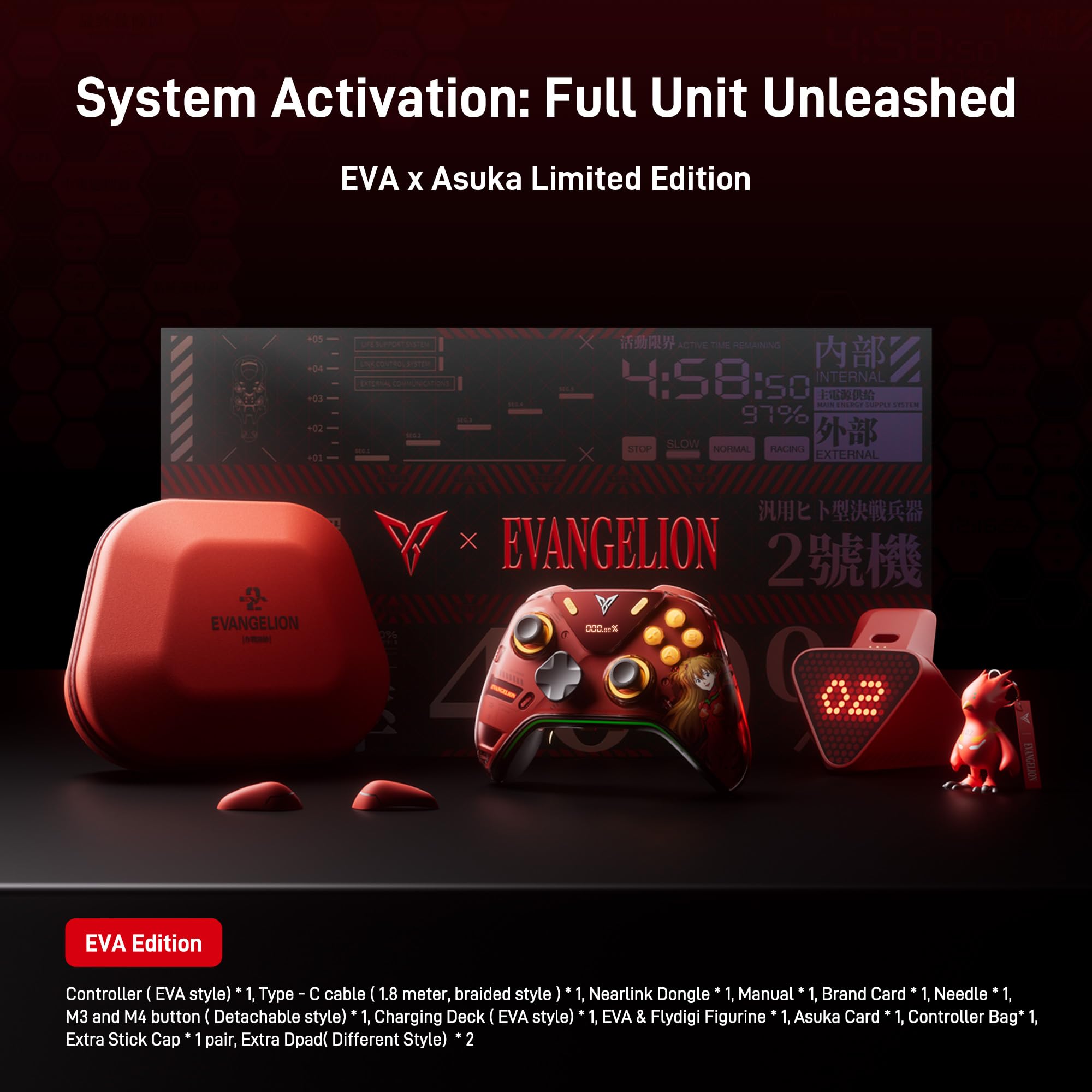 Amazon.com: FLYDIGI Apex 5 Wireless PC Controller EVA x Asuka 