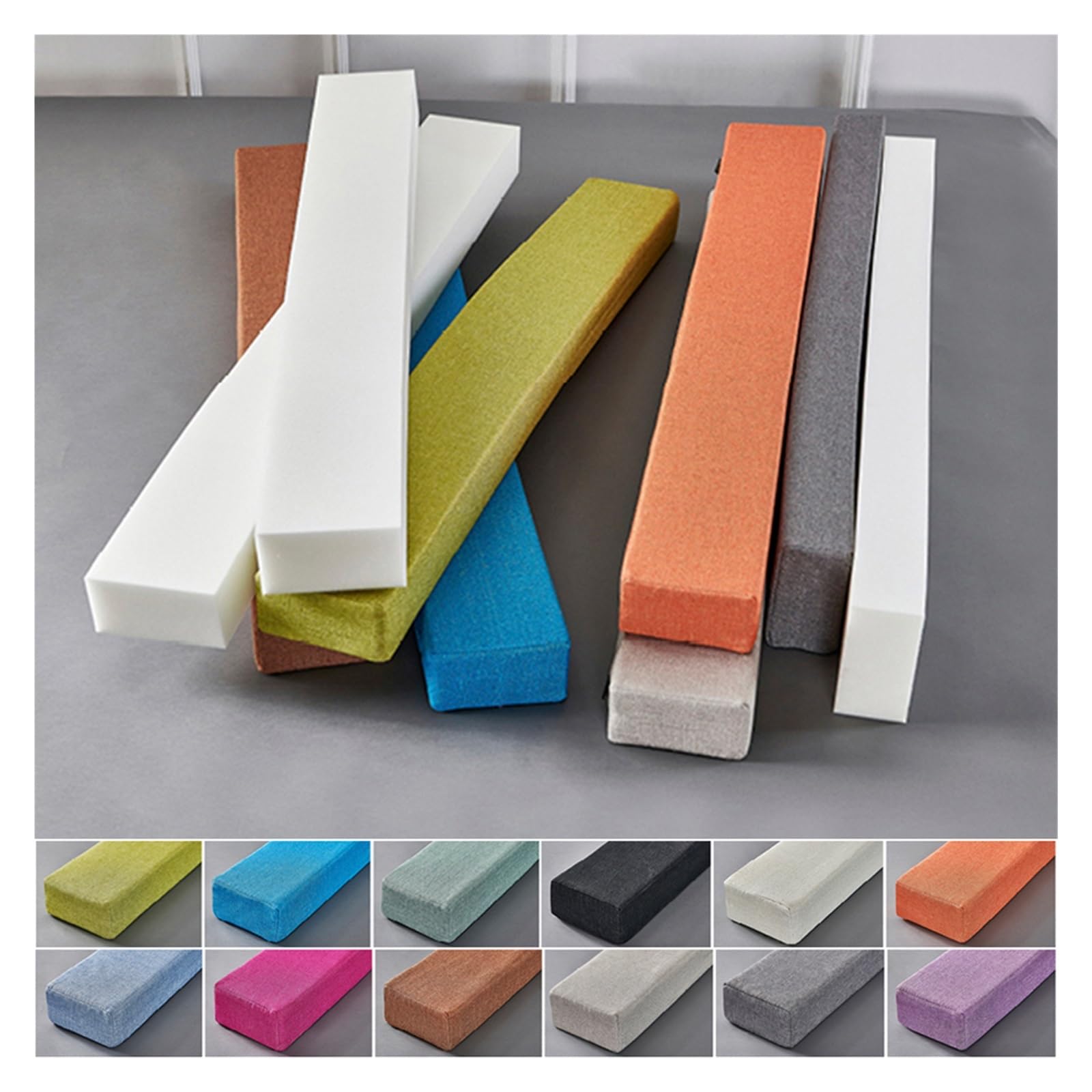WIGING Custom Sizes Mattress Gap Filler, Linen Fabric Headboard Gap Filler, Soft Mattress Connector Close The Gap, Removable Washable Cover