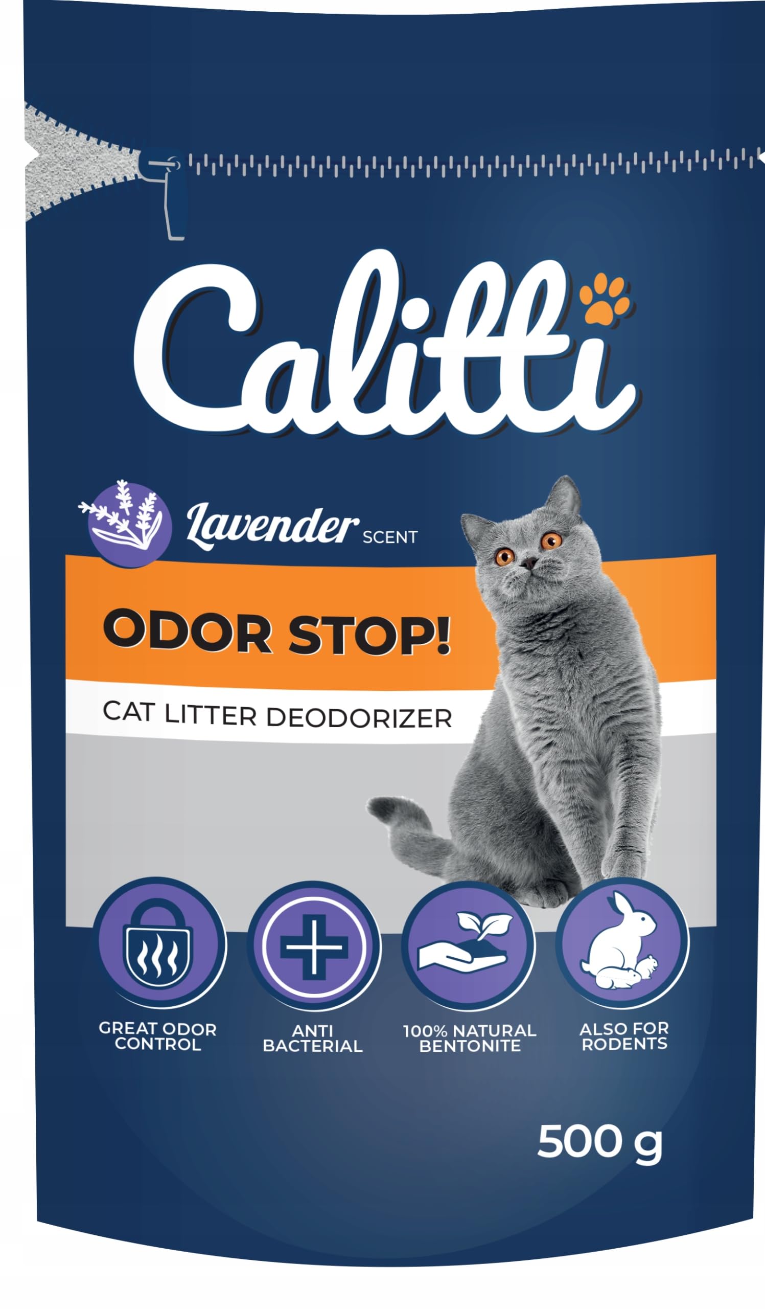 Calitti Neutralizator zapachów Odor Stop do kuwety 500g x 5