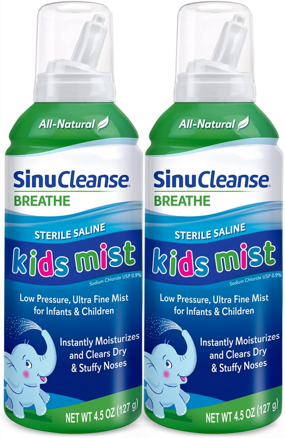 SinuCleanse Sterile Saline Kids Mist Instantly Moisturizes