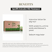 Vista 3 de SALERM - Tratamiento Capilar Graso - Tratamiento Intensivo de Grasa Biokera Natura - 6 x 0.3 fl oz - Loción Intensiva para Cabello Graso