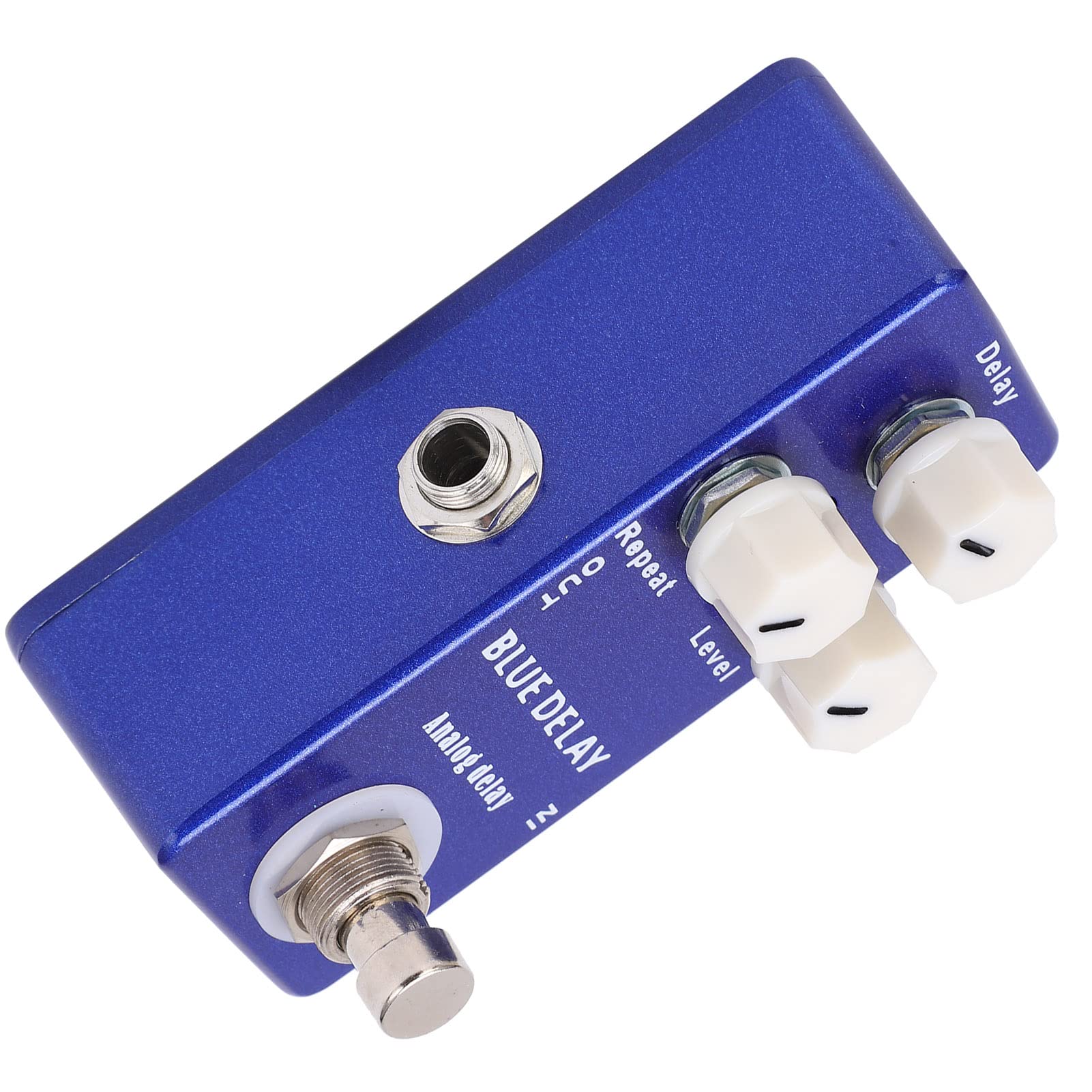 Pedal de Retardo de Guitarra, Pedal de Retardo Boss Pedal de Efecto de Guitarra Pedal de Guitarra Mini Blue Delay Analógico True Bypass para Guitarras Eléctricas