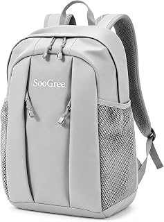 SooGree 16L Lightweight Casual Backpack, 15'' Laptop Bag with Compartments | Water-Resistant Travel Back Pack with Adjustable Padded Straps and Integrated Bottle Pocket, Durable College School Backpack