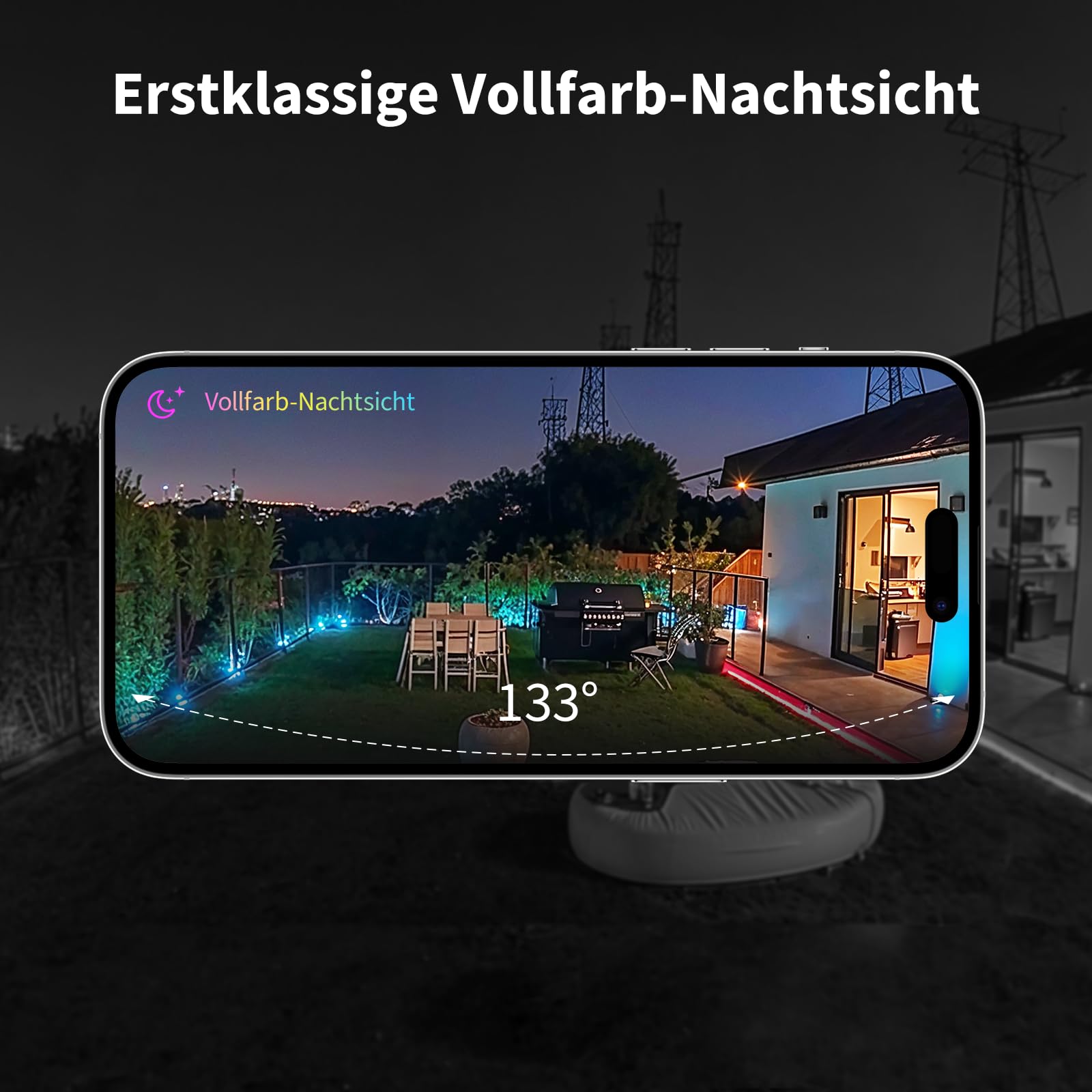 Aqara Überwachungskamera Aussen G5 Pro, 4MP Echtfarbe Nachtsicht,Grau | HomeKit Secure Video,Kamera-Hub, 2,4/5GHz WLAN,Thread-Grenzrouter, Lokale Erkennung,Thread/Zigbee, Unterstützt Alexa,Google