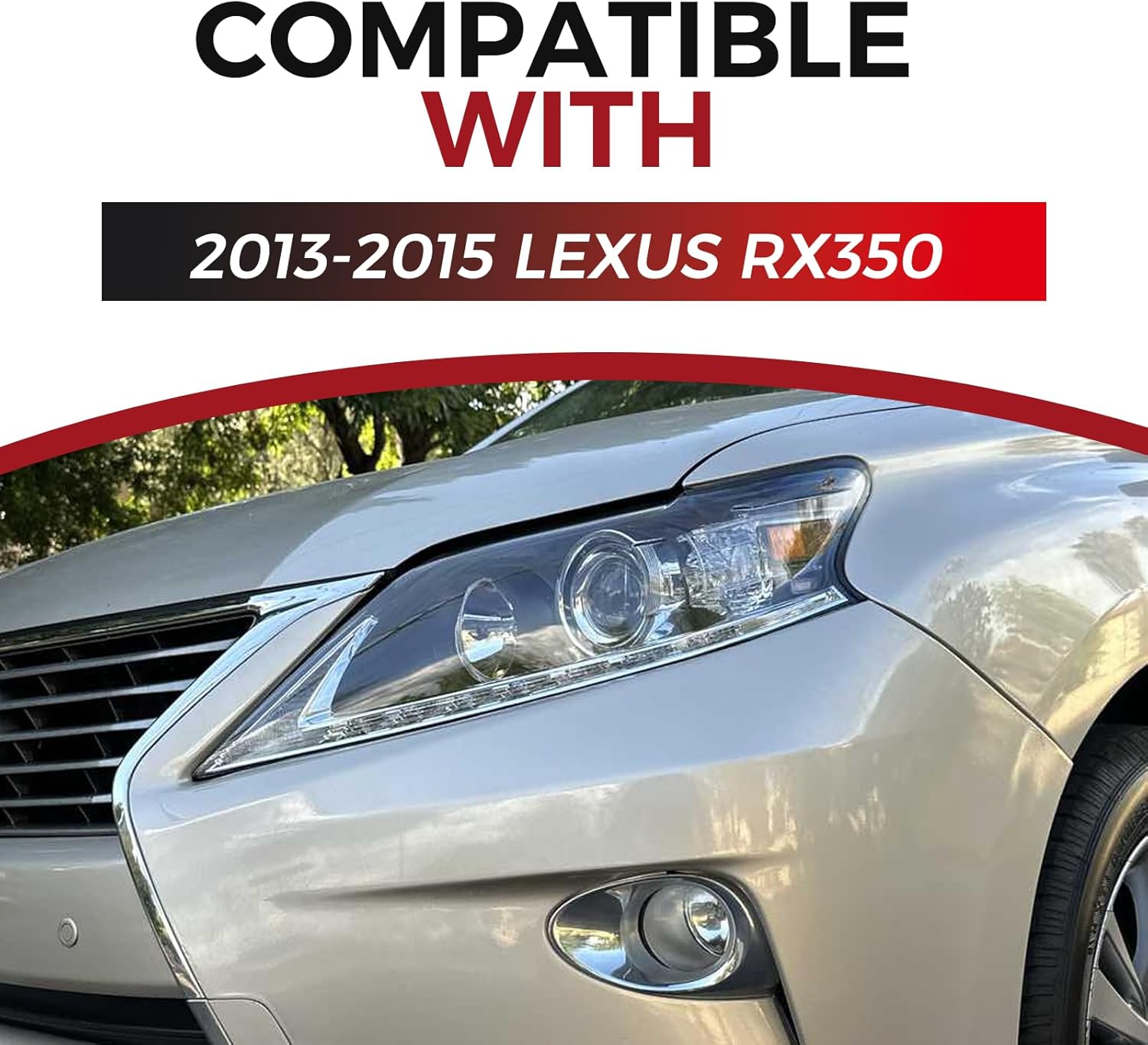Headlight Replacement for 2013-2015 Lexus RX350 RX450h HID Xenon Halogen w/o AFS Passenger Side (Right)