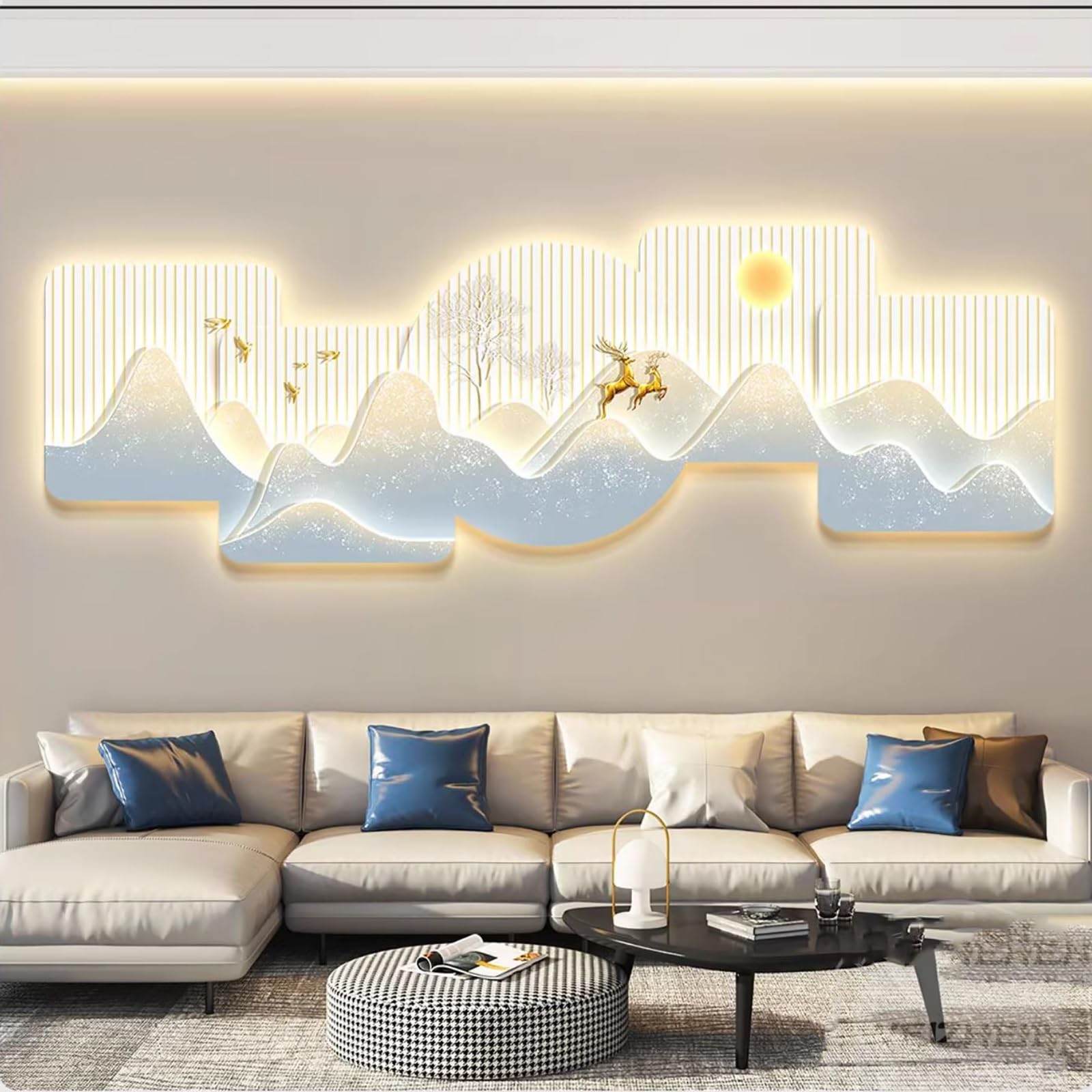 Amazon.com: LED Acrylic Wall Art, 3D Wall Art Decor, 3D Wall