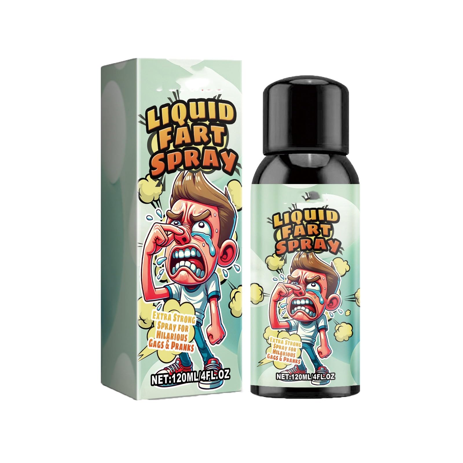 Extra Strong Fart Spray Prank Ocean Of Vomit Poop Spray Joke Toys For Adults Kids 120ml (Green, 13.3X4.5cm)