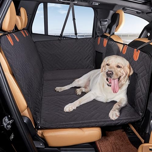 Miniatura 7 de YJGF Back Seat Extender,Dog Seat Cover for Back Seat,Hard Bottom Car Seat Cover for Dogs,Dog Hammock for Car,Back Seat Pet Cover for Dogs(Black)