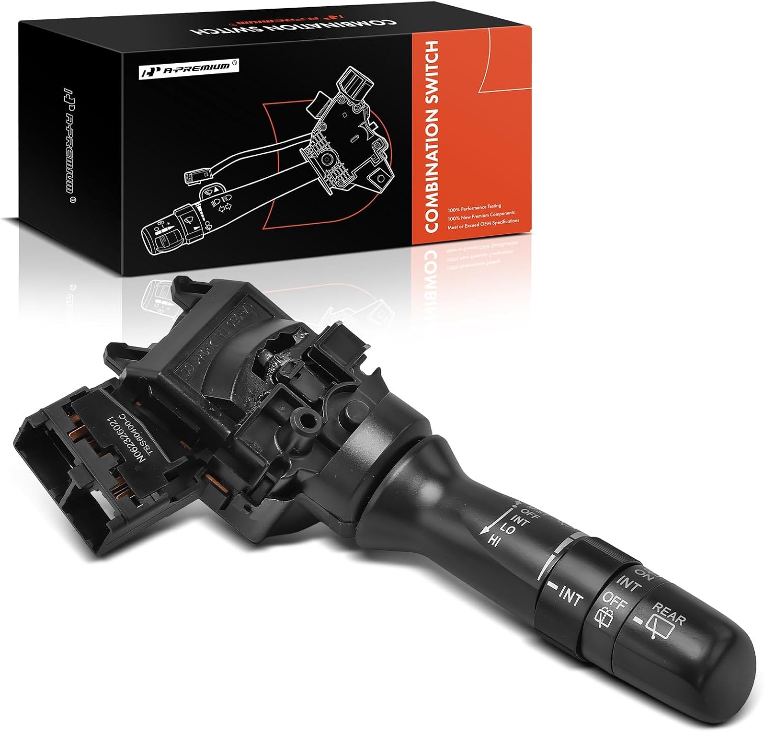 A-Premium Front Rear Windshield Wiper Wahser Switch Lever Assembly Compatible with Toyota Scion Model - 2011-2016 - 4Runner, Highlander, Land Cruiser, Prius (C/V), tC, Replace # 8465276010