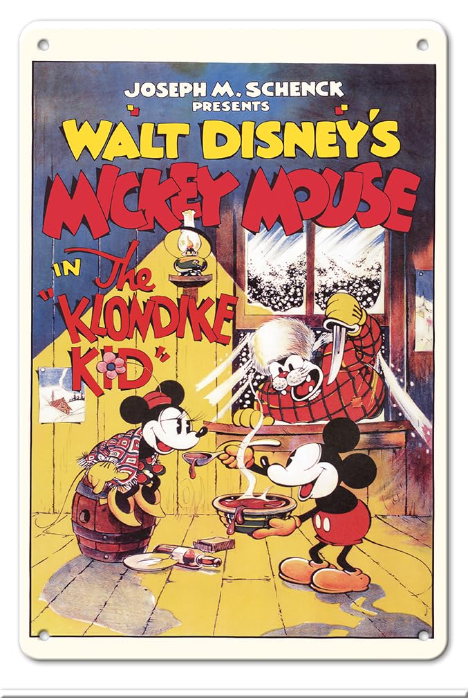 Amazon.com: Mickey in The Klondike Kid with Minnie Matte Art Print