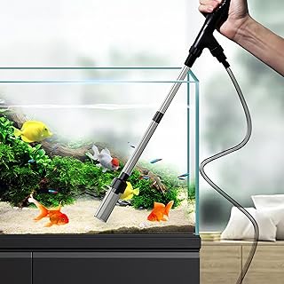 水槽清掃パンプ 水槽手動水交換ポンプ 観賞魚水槽用 クリーナー ポンプ 砂清掃 真空用 砂利掃除機 水換えポンプ 底砂掃除 コケ取り 汚れ取 強力 水質浄化 水族館用 操作簡単 掃除時間を短縮 アクアリウム道具 水槽 水替え ポンプ 適合水槽25~75cm用