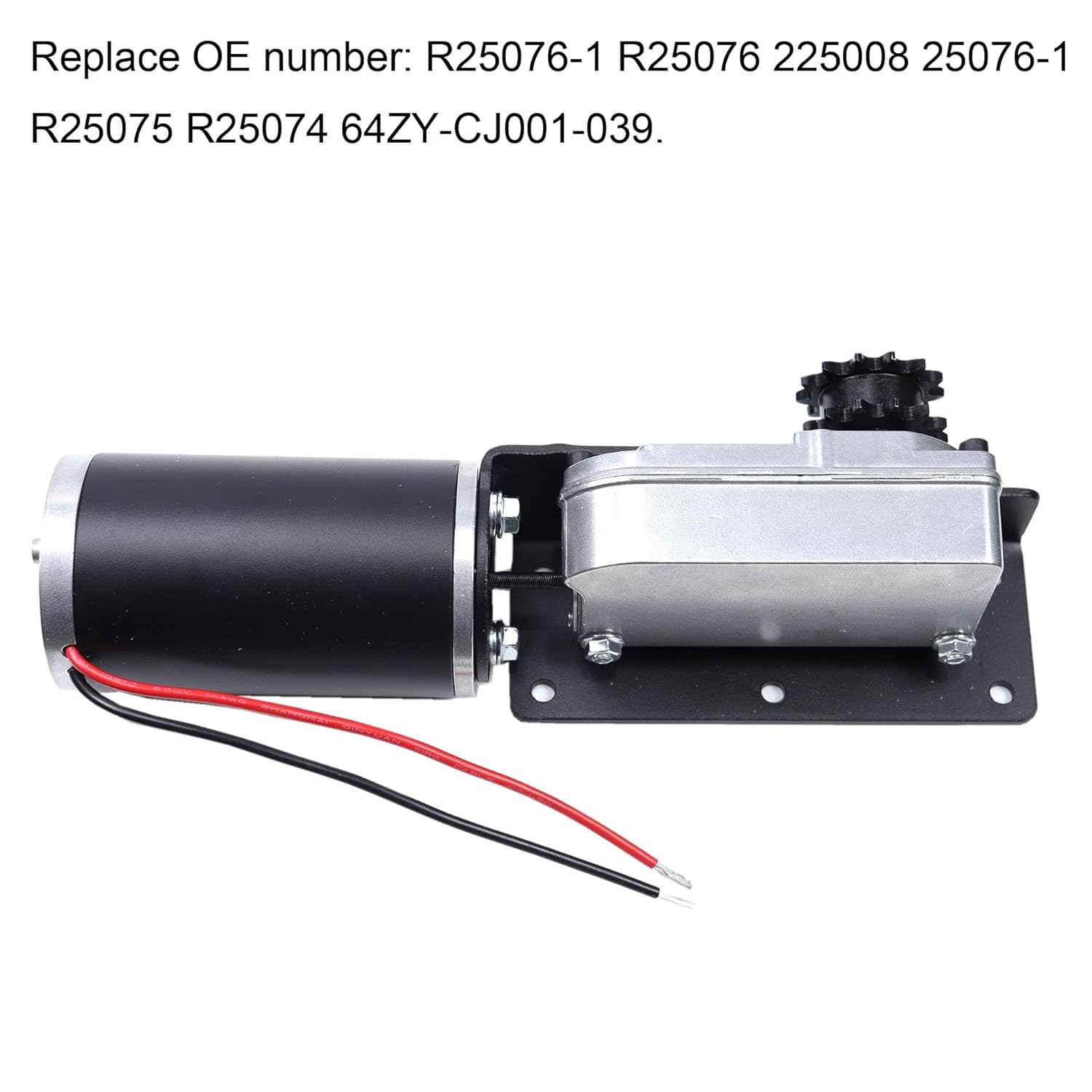 225008 Rv Slide Out Gearbox Housing R25076 Accu Slideout PMDC Motor R25075 for Slideout 13 Tooth Sprocket for RV Trailer with R25076 R25076-1 RV Slide Out Gear Box and R25075 High Torque Motor 12V