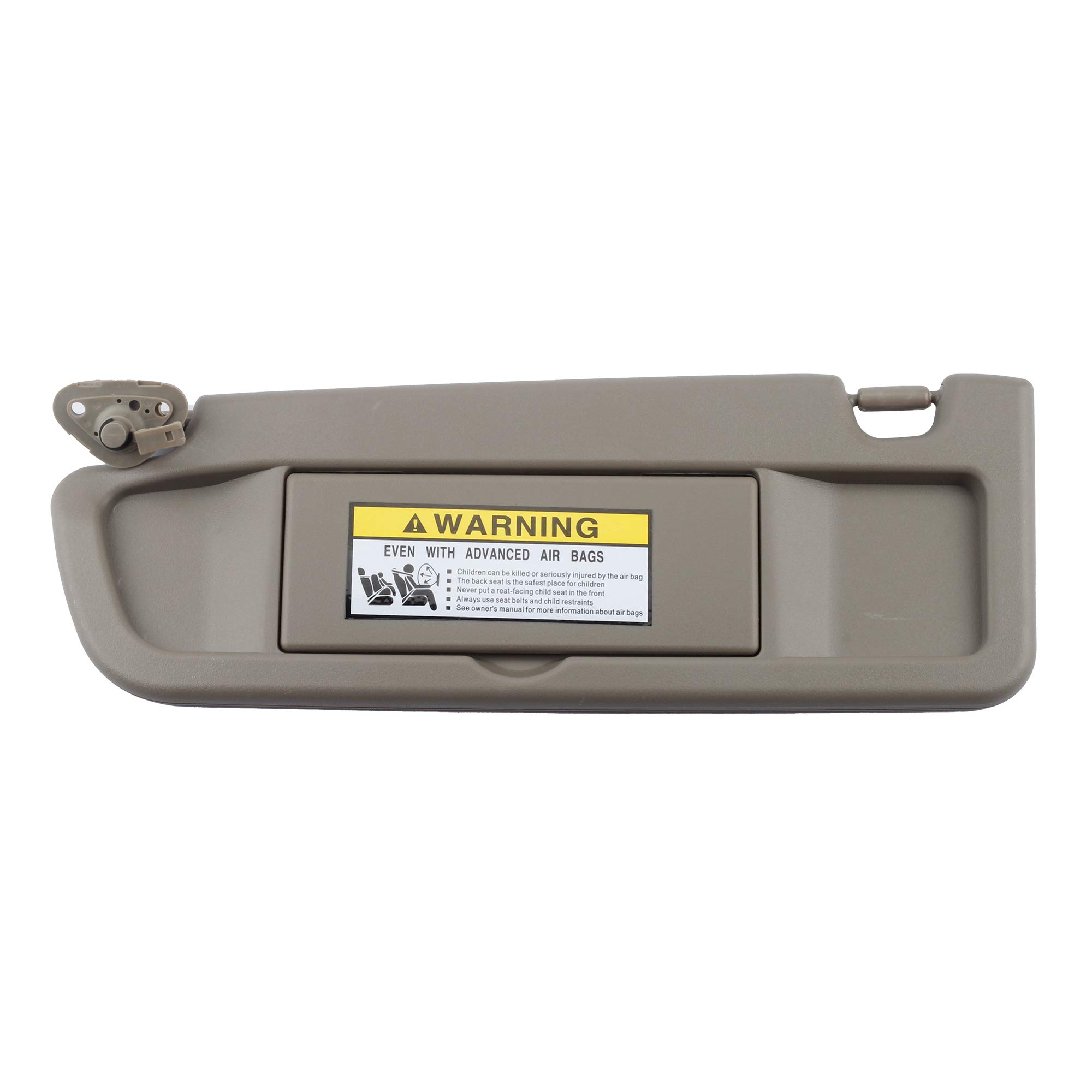 Photo 1 of Dasbecan Warm Gray Left Driver Side Sun Visor Compatible with Honda Civic 2006-2011 Replaces# 83280-SNA-A01ZE