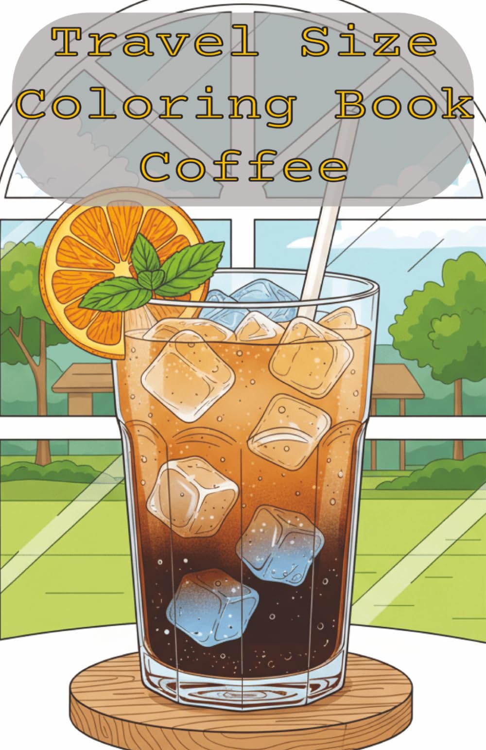 Travel Size Coloring Book Coffee: Relaxation and Stress Relief for Adults, 53 Illustrations in Small Pocket Size Coloring Book, 5.06 x 7.81 inches. (Travel Size Coloring Books by Good Dad)