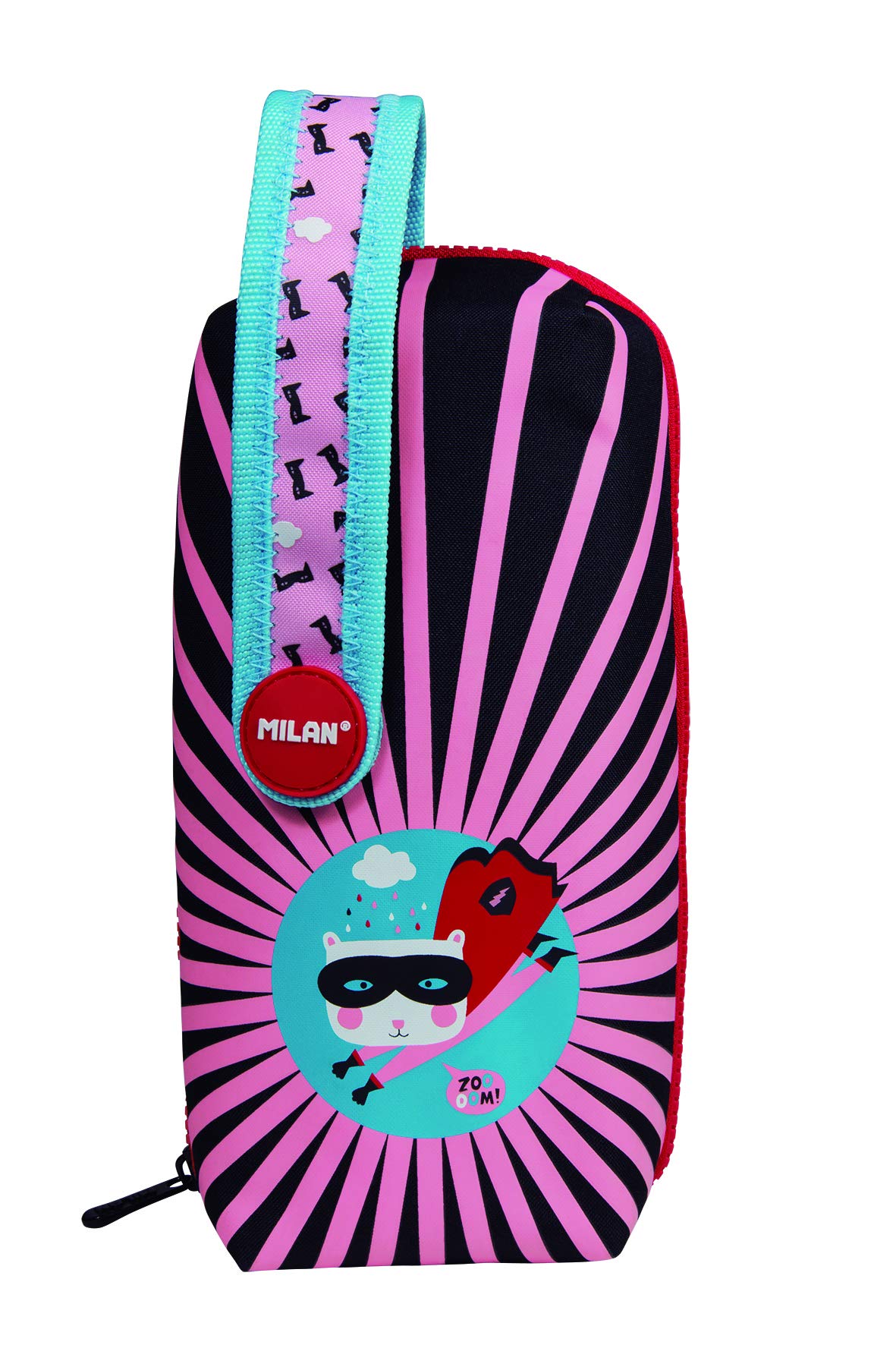 MILAN® Kit 4 estuches con contenido Super Heroes rosa