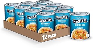 Progresso Traditional, Chicken Rice with Vegetables Canned Soup, 19 oz. (Pack of 12)