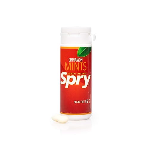 Miniatura 2 de Spry Xylitol - Caramelos de menta de canela sin azúcar, mentas que promueven la salud bucal, mentas de boca seca que aumentan la producción de