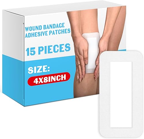 Miniatura 8 de 15 piezas de gasa con borde para isla de apósito para heridas, almohadillas de gasa adhesivas estériles para después de la ducha, bordes