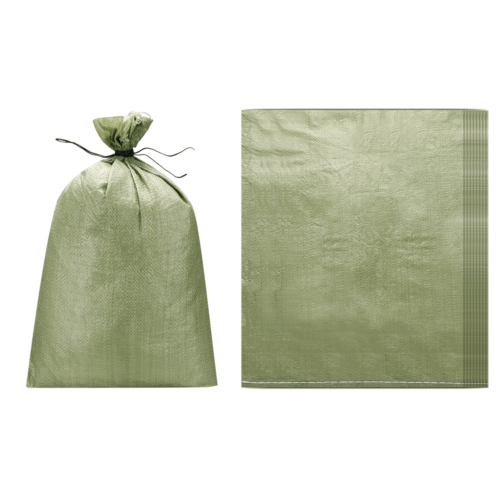 PATIKIL Heavy Duty Sand Bags, (60x80cm, Gray) (10 Pcs), Empty Sandbags Woven Polypropylene Sandbags Sand Bags Suit for - Flooding Weight Construction Earth Bag Homes