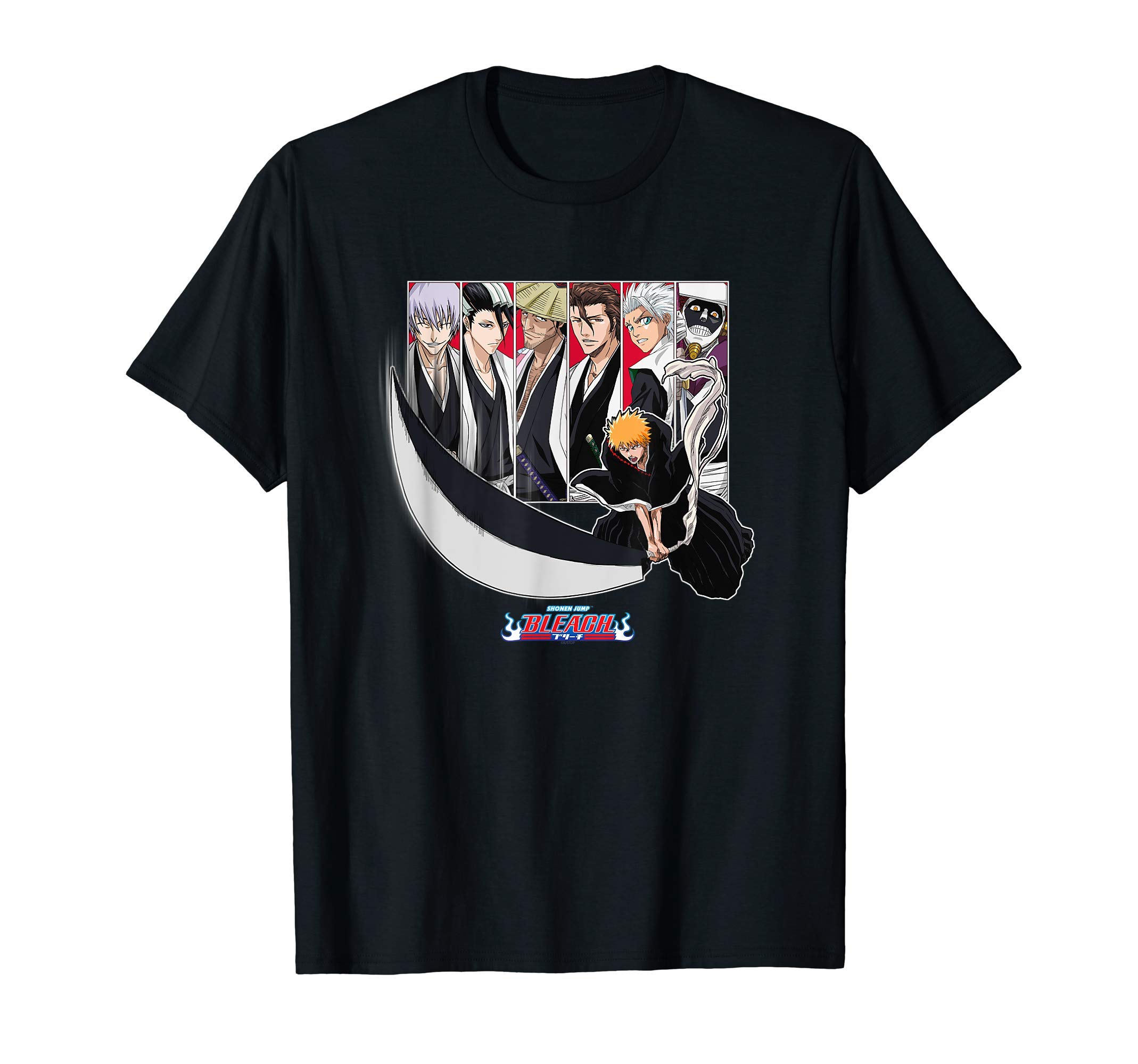 BleachIchigo Slash with Characters Anime T-ShirtOEKO-TEX STANDARD 100