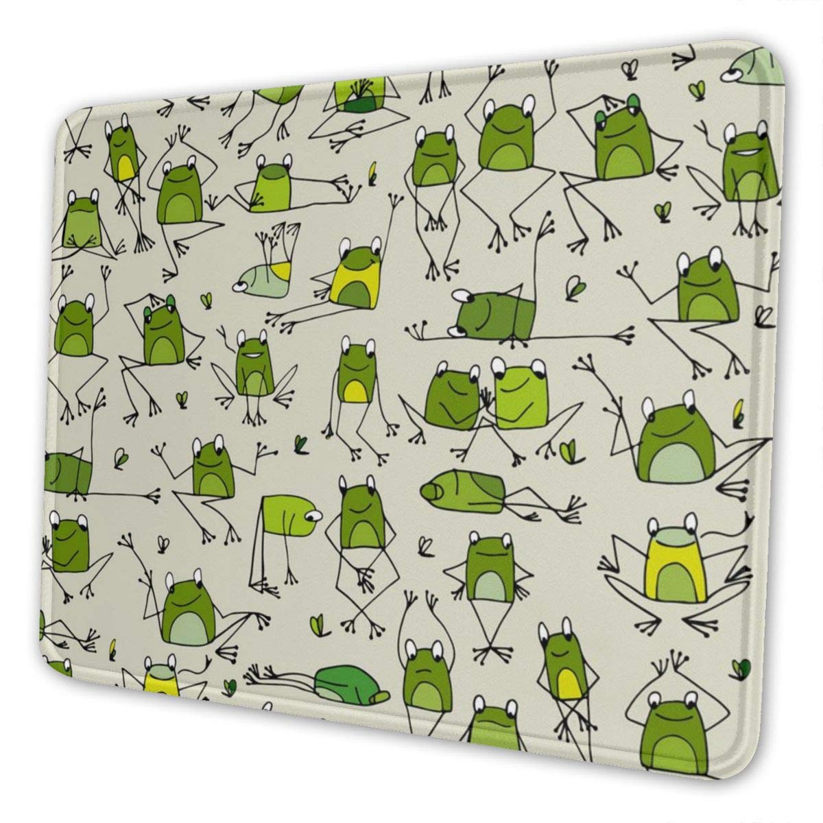 Gaming Mouse Pad - Cute Frog Rectangle Rubber Mousepad - 7.9 X 9.5 in X 0.12''(3mm Thick) Mouse Mat for Gift Support Wired Wireless Or Bluetooth Mouse