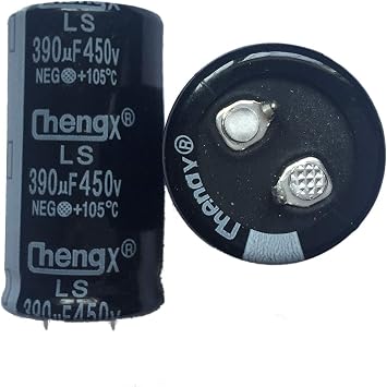 Snap In Capacitors 390uF 450V 25X45MM 2 PCS