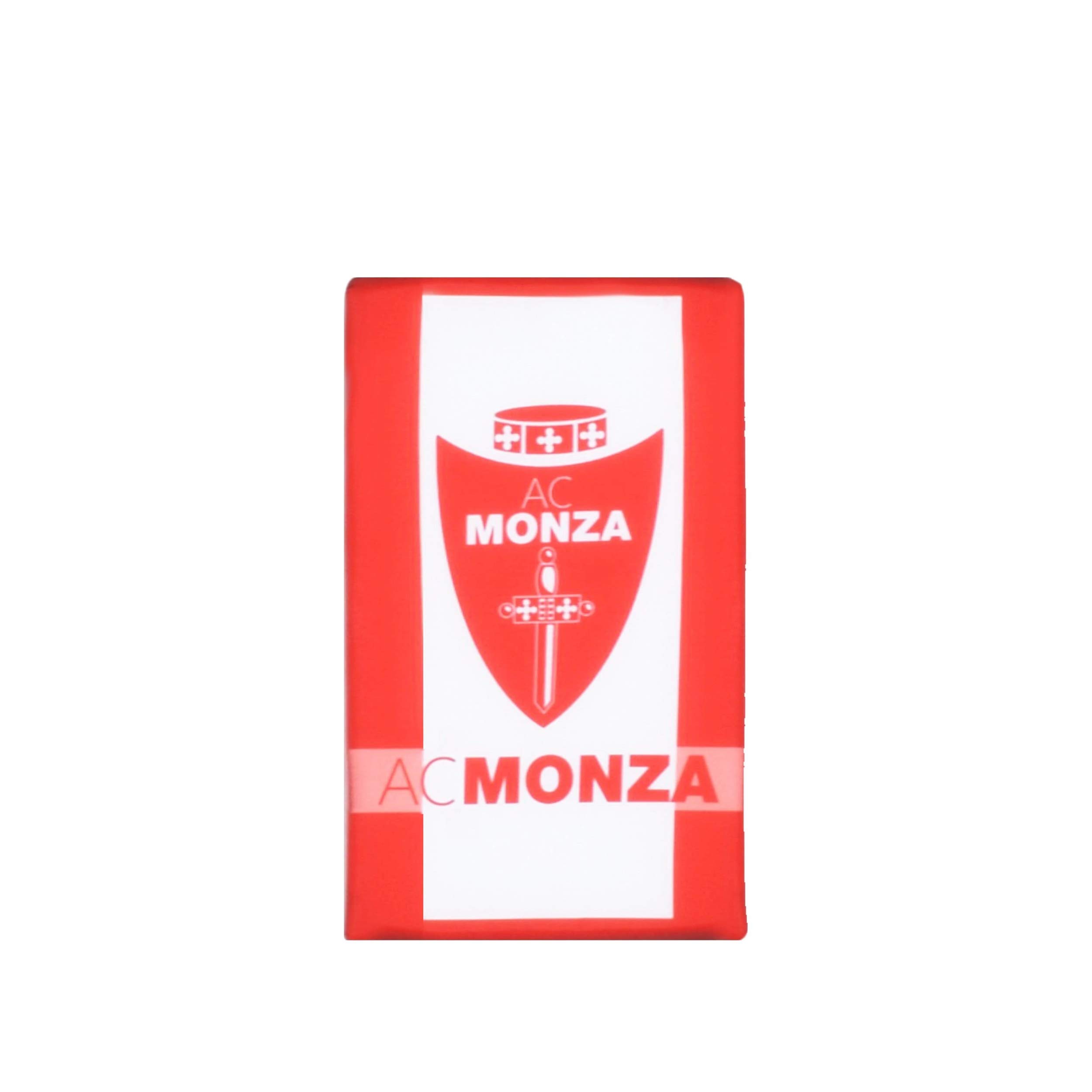 AC Monza Cuscino a Libro da Stadio Nuovo, sfondo Rosso con striscia Bianca, Unisex-Adulto, Logo Rosso/Bianco, Taglia Unica