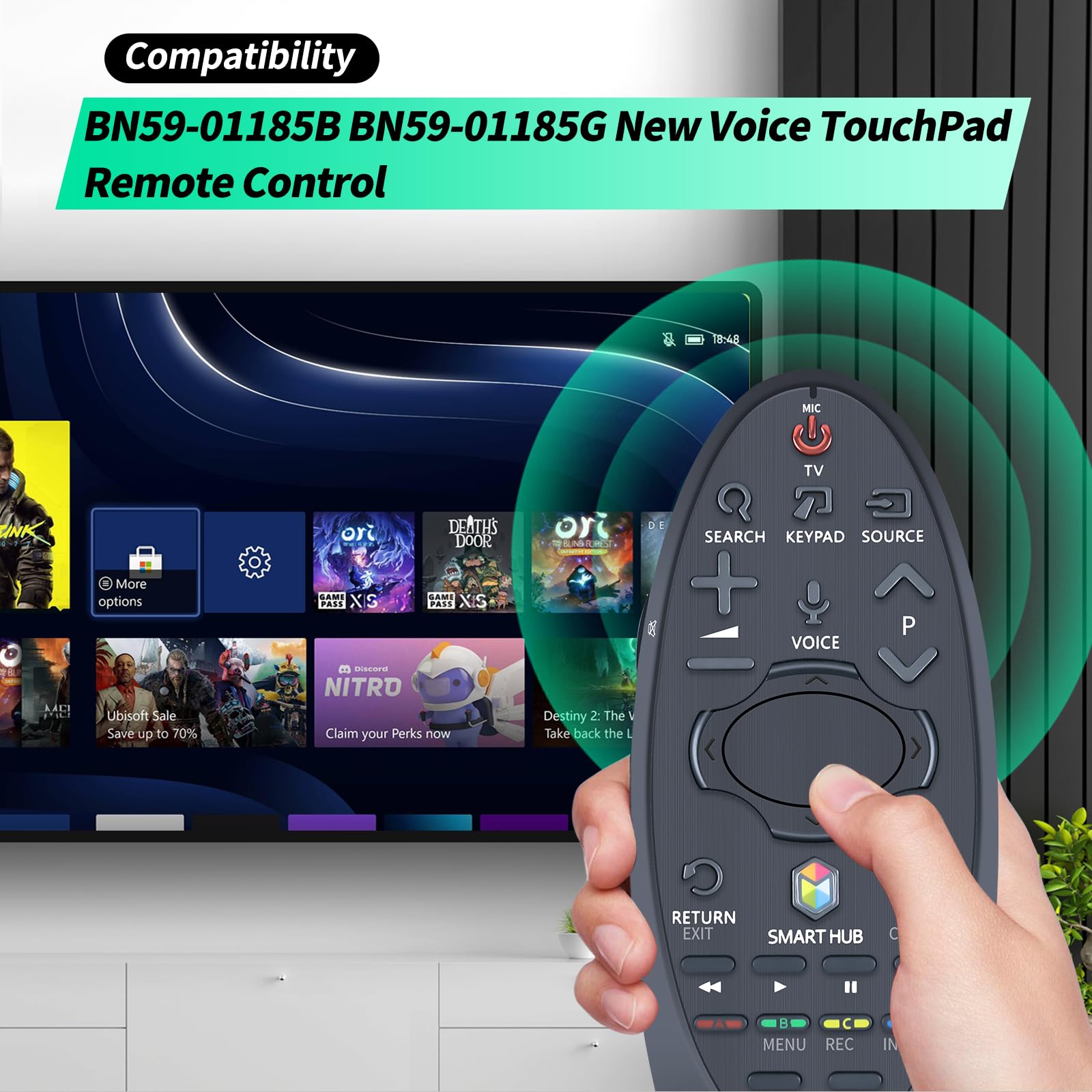 BN59-01185B BN59-01185G Telecomando di ricambio per Samsung Smart TV RMCTPH1AP1